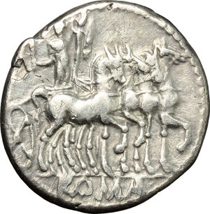 reverse: M. Acilius M.f. . AR Denarius, 130 BC