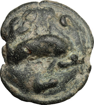 reverse: Northern Apulia, Luceria. AE cast Terunx, 217-212 BC