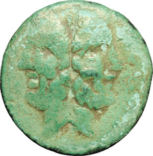 obverse: C. Gargonius, Ogulnius and M. Vergilius.. AE As, 86 BC
