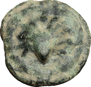 obverse: Northern Apulia, Luceria. AE cast Biunx, 217-212 BC