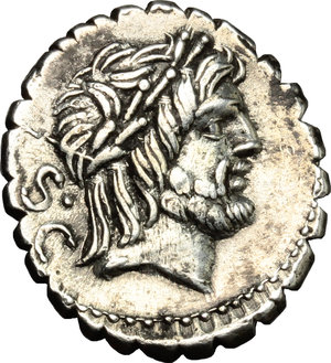 obverse: Q. Antonius Balbus.. AR Denarius, 83-82 BC