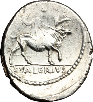 reverse: L. Valerius Acisculus.. AR Denarius, 45 BC