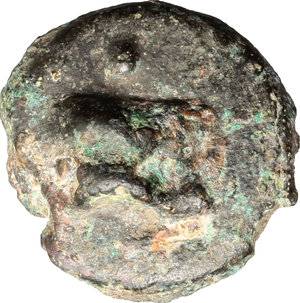 reverse: Northern Apulia, Luceria. AE cast Biunx, 217-212 BC