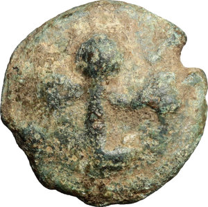 reverse: Northern Apulia, Luceria. AE cast Semuncia, 217-212 BC