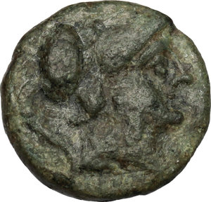 obverse: Northern Apulia, Teate. AE Biunx, 225-200 BC