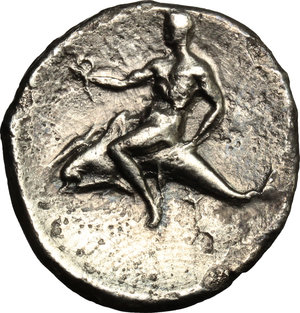 reverse: Southern Apulia, Tarentum. AR Nomos, 332-302 BC