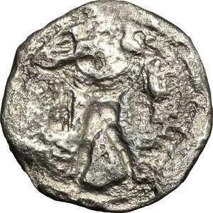 reverse: Lucania, Poseidonia-Paestum. AR Drachm, 530-500 BC