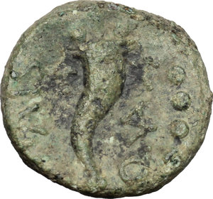 reverse: Northern Lucania, Paestum. AE Triens, 218-201 BC