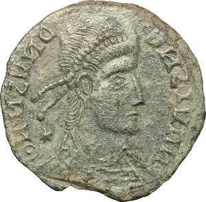 obverse: AE 3, barbaric imitation of Siscia mint issue, 4th century AD