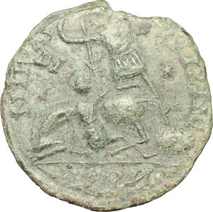 reverse: AE 3, barbaric imitation of Siscia mint issue, 4th century AD