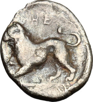 reverse: Southern Lucania, Heraclea. AR Diobol, 430-400 BC