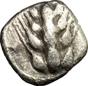 obverse: Southern Lucania, Metapontum. AR Obol, 440-430 B.C