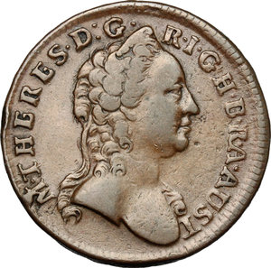 obverse: Austria.  Maria Theresia (1740-1780).. AE Kreuzer, 1762 P