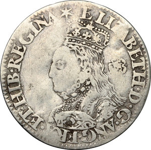 obverse: Great Britain.  Elizabeth I (1558-1603).. AR Sixpence, 1562