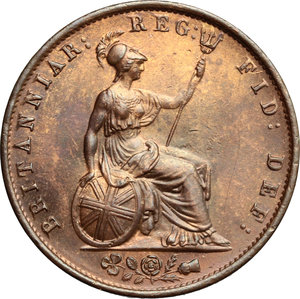 reverse: Great Britain.  Victoria (1837-1901).. AE Penny, 1853