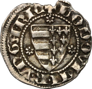 obverse: Hungary.  Louis I (1342-1382).. AR Denar, 1342-1382