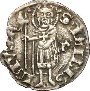 reverse: Hungary.  Louis I (1342-1382).. AR Denar, 1342-1382