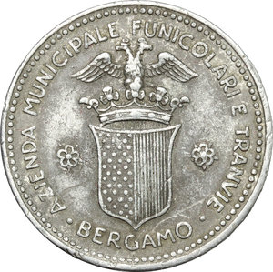 obverse: Italy. Bergamo. AL Token for 80 cents, Bergamo mint, Italy, 1944