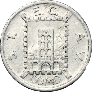 obverse: Italy. Como. AL Token for 20 cents, Como mint, Italy, 1944