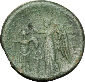 reverse: Bruttium, The Brettii. AE Double, 214-211 BC