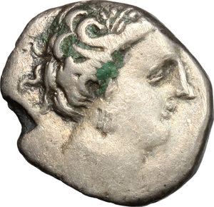 obverse: Cisalpine Gaul. AR Light Drachm, imitating Massalia 200-150 BC