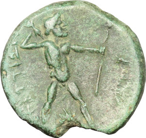 reverse: Bruttium, The Brettii. AE Half, 214-211 BC