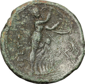 reverse: Bruttium, The Brettii. AE Double, 211-208 BC
