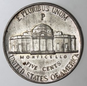 reverse: Usa. 5 Cents 1943. Ag. 350. 