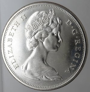 obverse: Canada. Elisabetta II. Dollaro 1965. 
