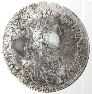 obverse: Monete Estere. Francia. Luigi XIIII. 1643-1715. Scudo 1651. Ag. Peso gr. 26,87. MB. Zecca di Limoges?
