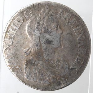 obverse: Monete Estere. Francia. Luigi XIIII. 1643-1715. Scudo 1651 K. Ag. KM 155.9. Peso gr. 27,14. MB+.