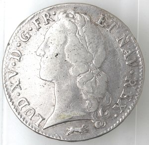 obverse: Francia. Luigi XV. 1715-1774. Scudo 1763R. Ag 917. 