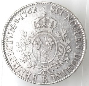 reverse: Francia. Luigi XV. 1715-1774. Scudo 1763R. Ag 917. 