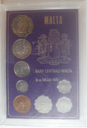 obverse: Malta. Divisionale 1972. Metalli vari. FDC. 