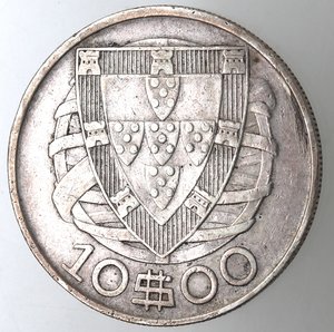 reverse: Portogallo. 10 Escudos 1937. Ag 835. 