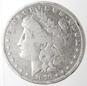 obverse: Usa. Dollaro Morgan 1879. Ag. 900. Peso gr. 26,03. MB.