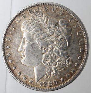 obverse: Usa. Dollaro Morgan 1880. Ag. 900. 