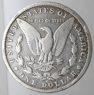 reverse: Usa. Dollaro Morgan 1886 O. Ag. 900. Peso gr. 26,40. qBB.
