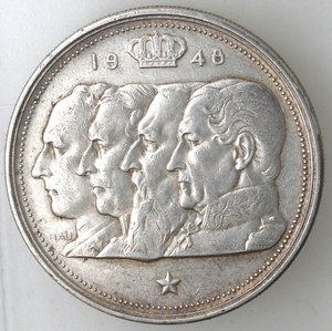 obverse: Belgio. 100 Franchi 1948. Ag 835. 