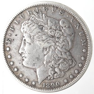 obverse: Usa. Dollaro Morgan 1890. Ag. 900. Peso gr. 25,95. MB+.