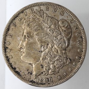 obverse: Usa. Dollaro Morgan 1890 O. Ag. 900. Peso gr. 26,12. qBB.