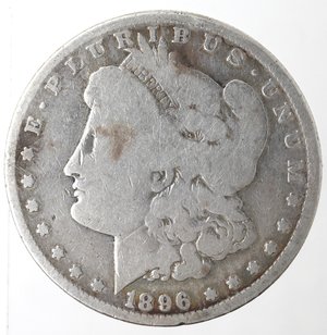 obverse: Usa. Dollaro Morgan 1896 O. Ag. 900. Peso gr. 25,46. qMB.
