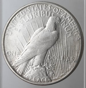 reverse: Usa. Dollaro Peace 1922 S. Ag. 900. Peso gr. 26,75. BB.