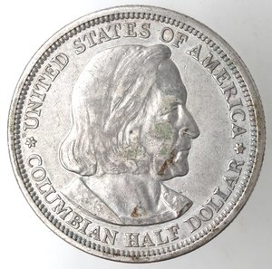 obverse: Usa. Mezzo Dollaro  WORLD COLUMBIAN EXPOSITION CHICAGO  1893. Ag. 