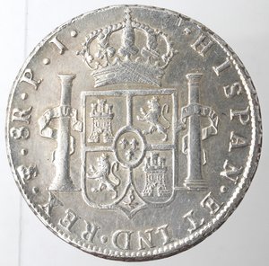 reverse: Bolivia. Carlo IIII. 8 Reales 1808. Ag. 