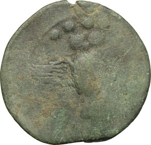 reverse: Etruria, Populonia. AE Triens, 3rd century BC