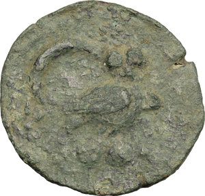 reverse: Etruria, Populonia. AE Sextans, 3rd century BC