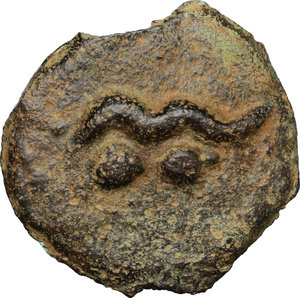 reverse: Etruria, Tarquinii. AE Cast Sextans, c. 275 BC