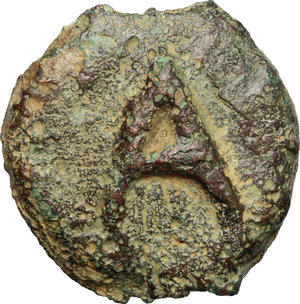 obverse: Etruria, Tarquinii. AE Cast Uncia, c. 275 BC