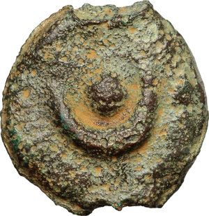 reverse: Etruria, Tarquinii. AE Cast Uncia, c. 275 BC